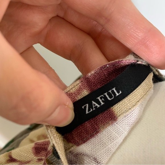 Floral print Linen Summer Dress / top - Picture 14 of 14